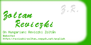 zoltan reviczki business card